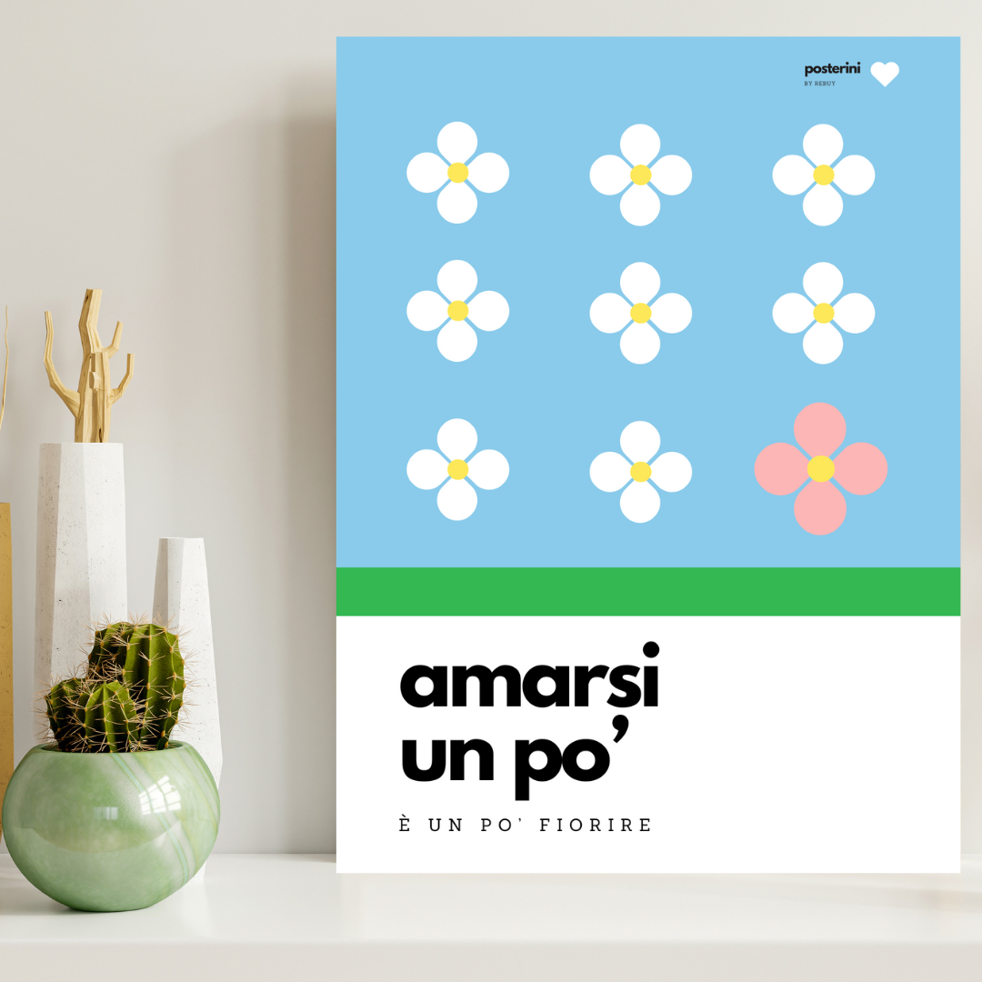 Poster su tela Amarsi un po', Lucio Battisti