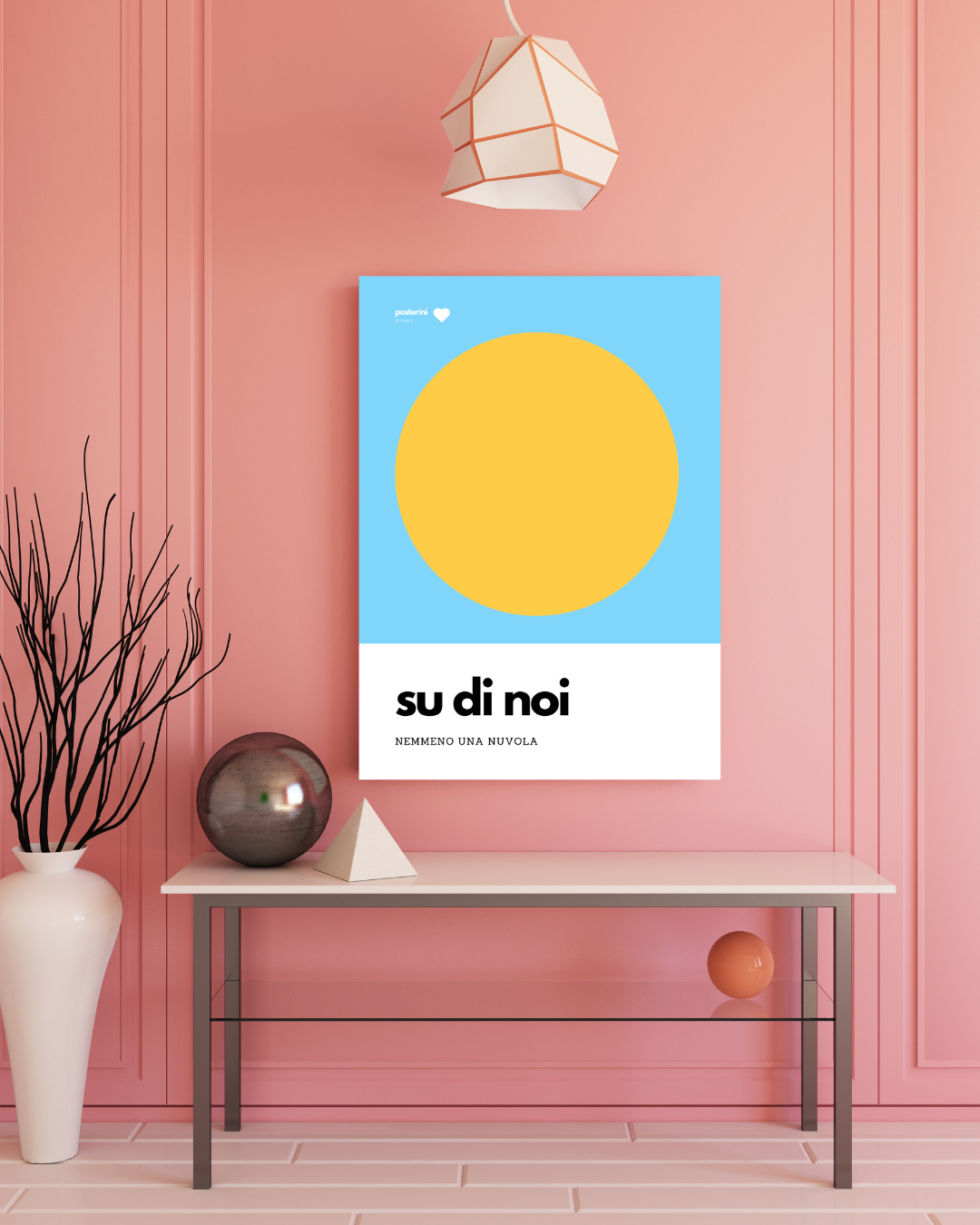 Poster su tela Su di noi, Pupo | Sole