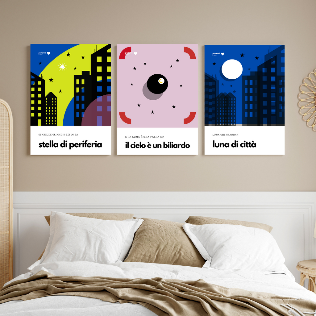 Poster su tela: Lucio Dalla, Anna e Marco | Luna