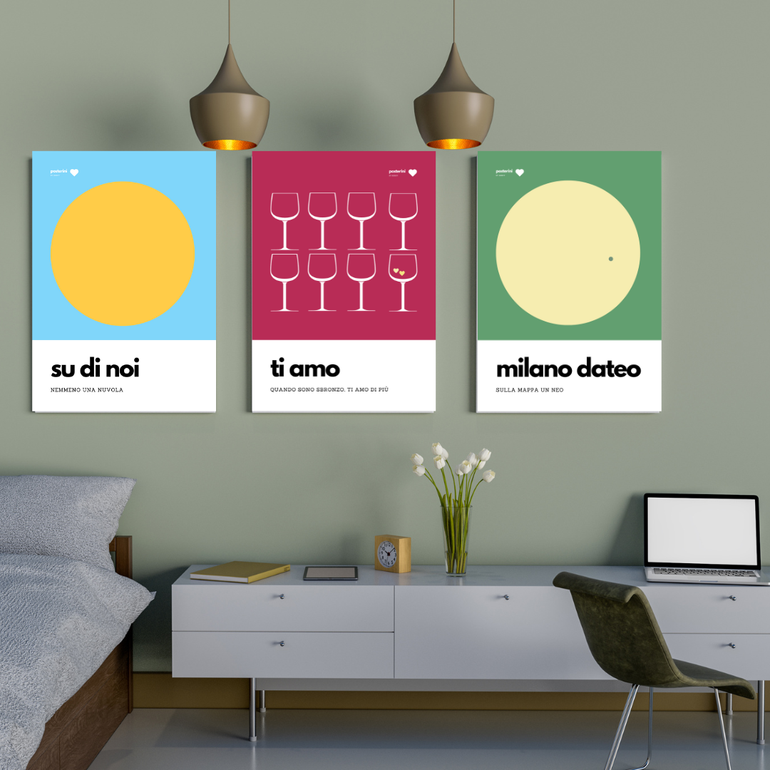 Poster su tela Su di noi, Pupo | Sole