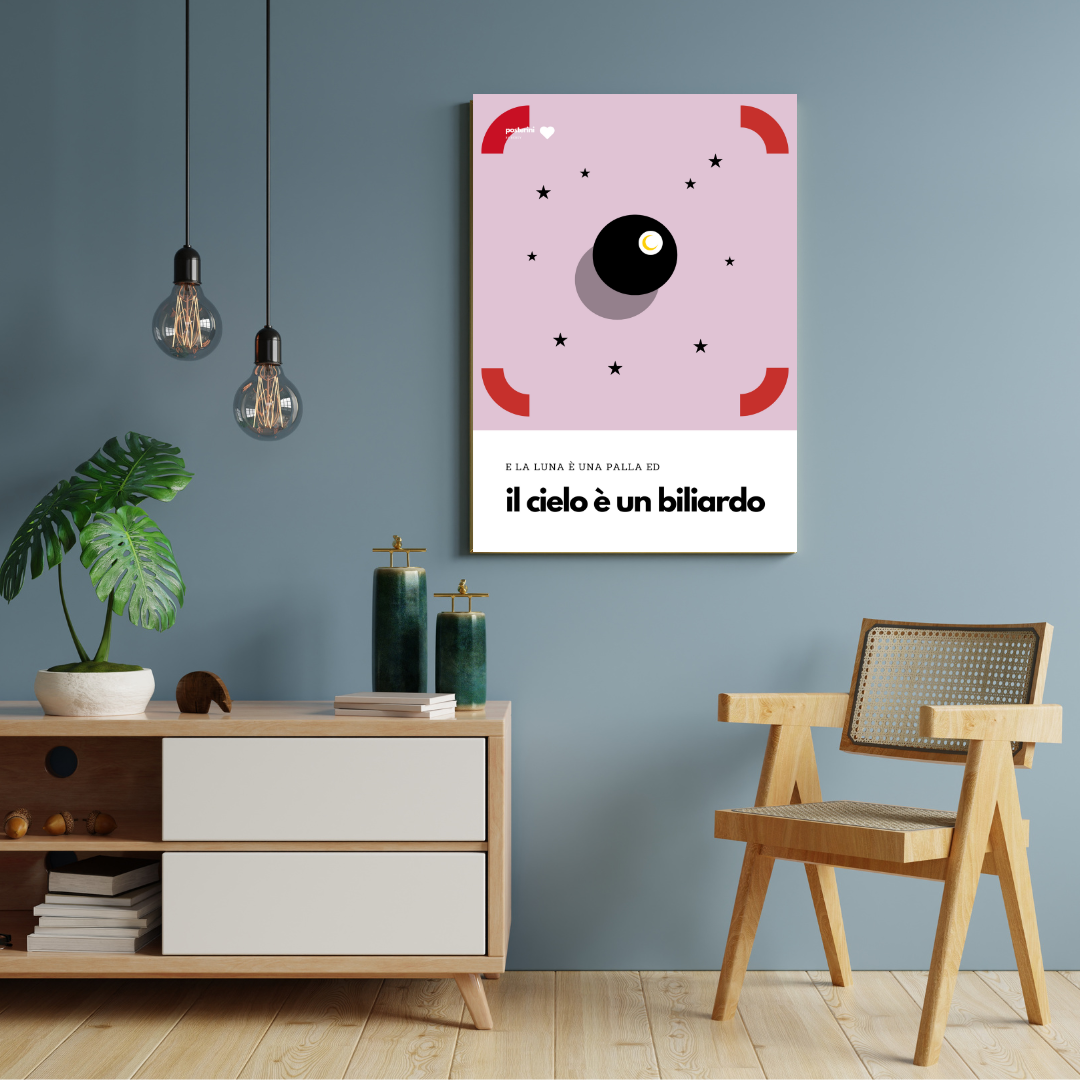 Poster su tela Lucio Dalla, Anna e Marco | Biliardo