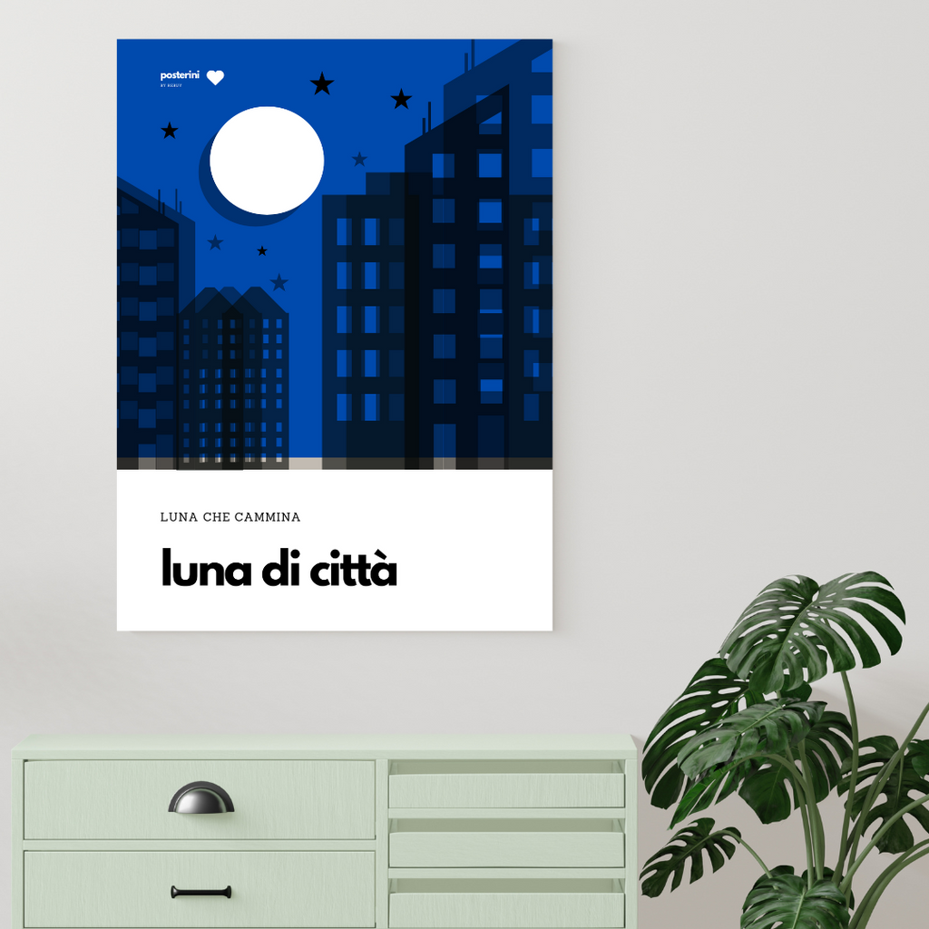 Poster su tela: Lucio Dalla, Anna e Marco | Luna