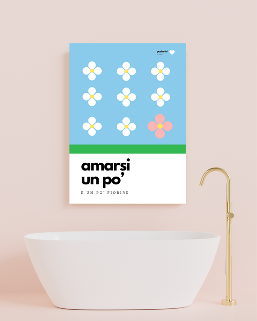 Poster su tela Amarsi un po', Lucio Battisti